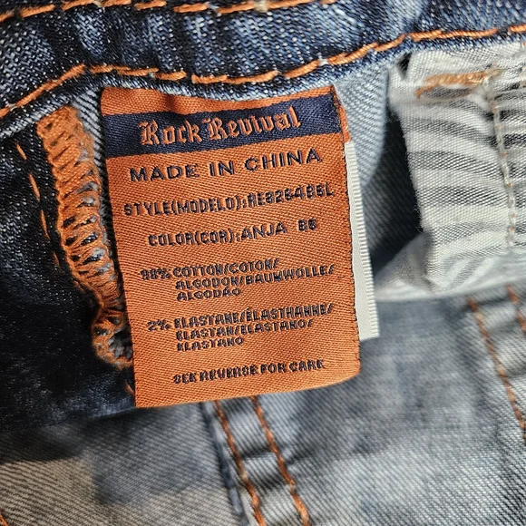 Rock Revival Jeans Size 30 Women's Anja Boot Denim - Picture 6 of 12